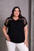 Picture of CURVY GIRL COTTON QUALITY TOP WITH  EMBROIDERY
